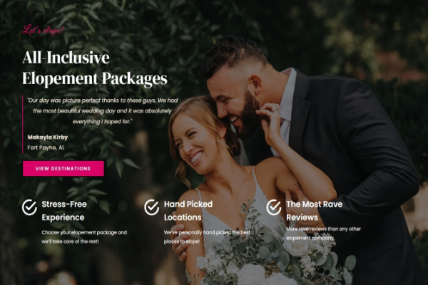 Nashville elopement packages